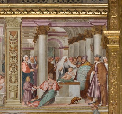 Centrale Schip, Vijfde Noord Span, Presentatie in de Tempel, Gian Francesco Bembo door Gian Francesco Bembo