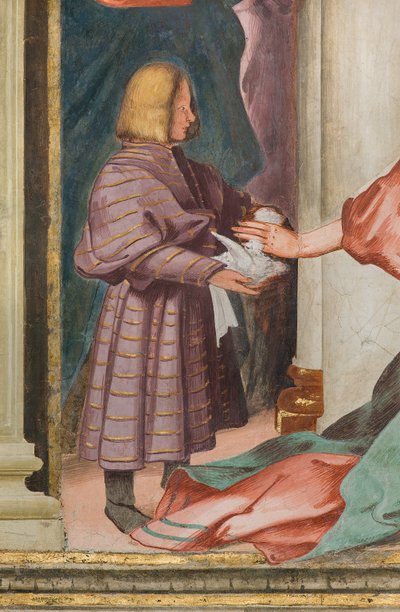 Centrale Schip, Vijfde Noordelijke Span, Presentatie in de Tempel, Gian Francesco Bembo door Gian Francesco Bembo