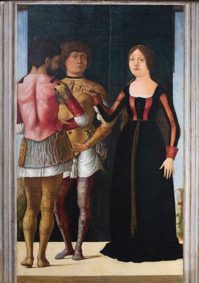 Brutus, Lucretia en Collatinus, c.1490 door Gian Francesco de