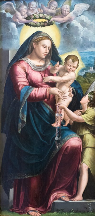 Onze-Lieve-Vrouw van de Rozenkrans door Gian Gheramo dalle Catene