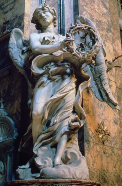 Engel met de doornenkroon, 1667-1669 door Gian Lorenzo Bernini