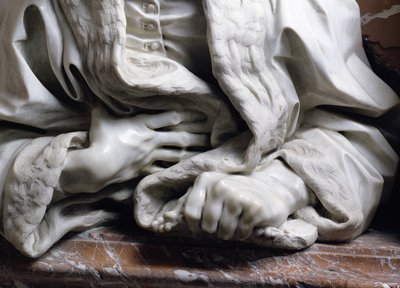 Borstbeeld van Gabrielle Fonseca (detail) door Gian Lorenzo Bernini