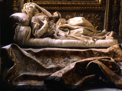 Italië, Rome, Kerk van San Francesco Ripa, Zalige Ludovica Albertoni door Gian Lorenzo Bernini