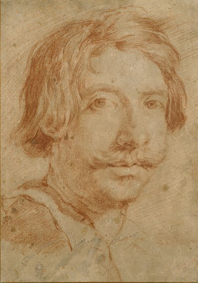 Zelfportret, ca. 1630s door Gian Lorenzo Bernini