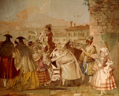De Charlatan door Giandomenico (1727 1804) Tiepolo