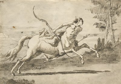 Galloperende centaur, c.1755-65 door Giovanni Domenico Tiepolo