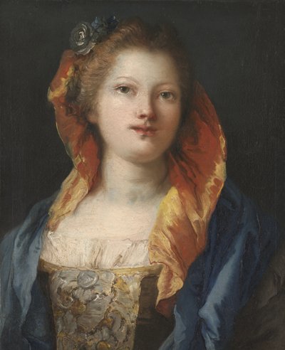 Portret van een Vrouw, 1762-70 door Giovanni Domenico Tiepolo