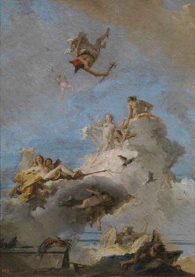 De triomf van Venus De Olympus, tussen 1762 en 1765 door Giovanni Domenico Tiepolo