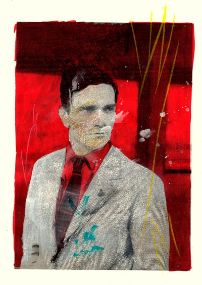 Portret van Pierpaolo Pasolini, 2014 (gemengde techniek) door Gianluca Costantini