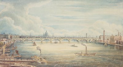 Vanaf Hungerford Pier, 1837 door Gideon Yates