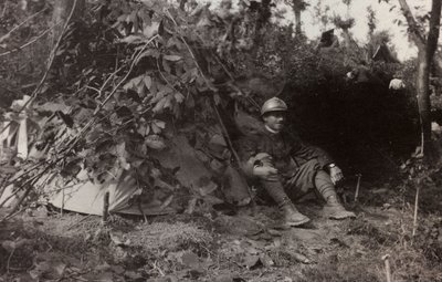 Album "Oorlogsbeelden II": Italiaanse soldaten in Val Chiusone naar Podsenica, 09/1917 door Gigliucci Gigliucci