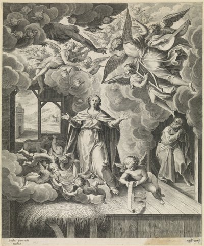 Geboorte van Christus door Gijsbert Van Veen