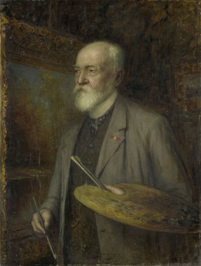 Johannes Gijsbert Vogel (1828-1915), schilder door Gijsbertus Derksen