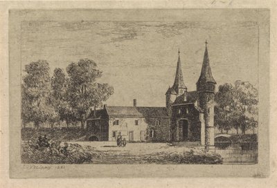 Oostpoort te Delft door Gijsbertus Johannes Verspuy