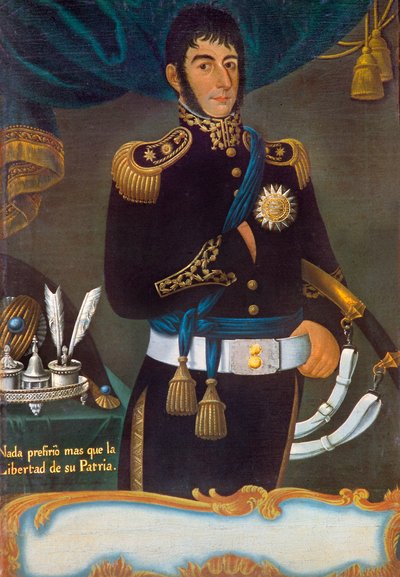 Portret van José de San Martín door Gil de Castro