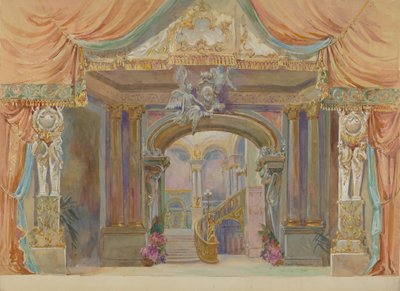 Toneelset, ca. 1938 door Gilbert Sackerman