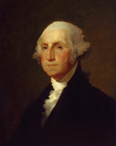 George Washington, ca.1820 (olieverf op paneel) door Gilbert Stuart