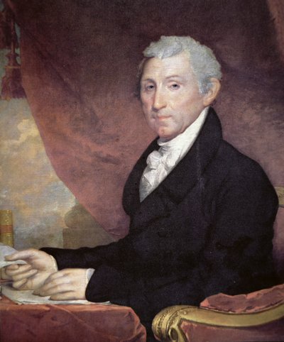 James Monroe (1758-1831) door Gilbert Stuart