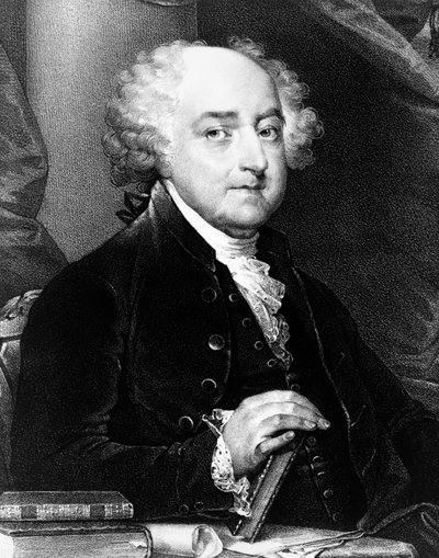 John Adams, tweede president van de Verenigde Staten door Gilbert Stuart