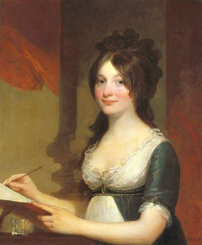 Portret van een Jonge Vrouw door Gilbert Stuart