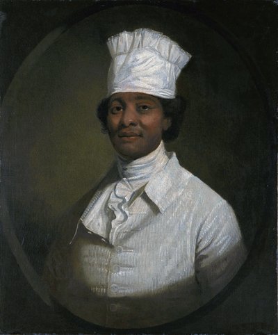 Portret van de kok van George Washington door Gilbert Stuart