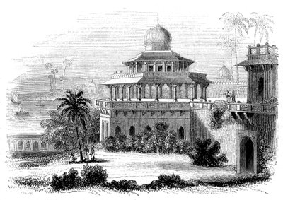 Chalees Satoon, of het Paviljoen van de Veertig Zuilen, 1847 door Giles