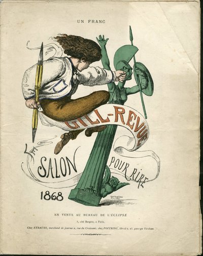 Illustratie van Louis Alexandre Gosset de Guines genaamd Gill (1840-1885) voor de Omslag van 
