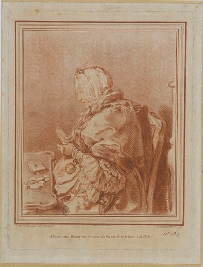 Portret van Madame Geoffrin 1699-1777, 1770 door Gilles Demarteau