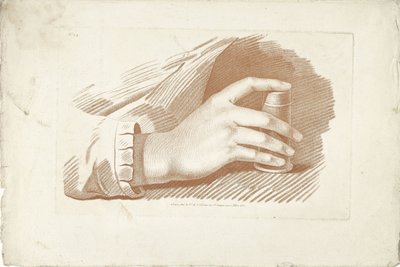 Studie van rechterhand door Gilles Demarteau