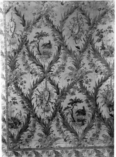 Zijden Wandbekleding uit de Slaapkamer van de Keizerin, 1787 door Gilles Gaudin