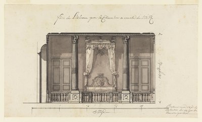 Bednis voor de hertog van Orléans, Palais Royal, Parijs door Gilles Marie Oppenord
