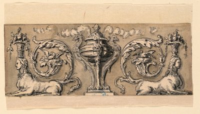 Ontwerp voor Gesneden Paneel door Gilles Paul Cauvet
