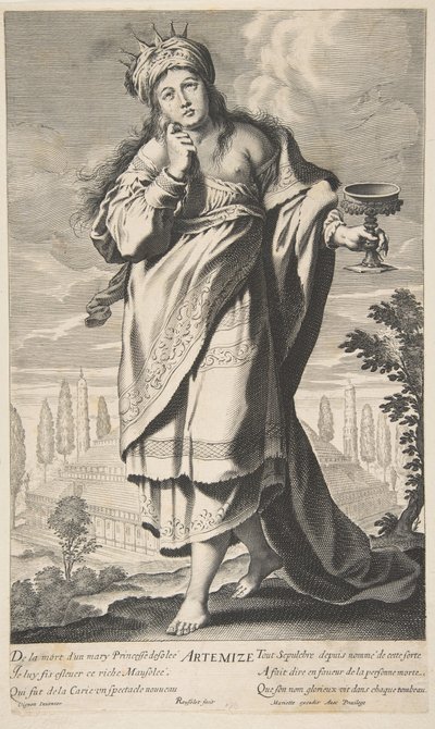 Artémise door Gilles Rousselet and Abraham Bosse