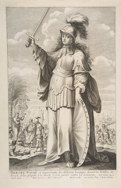 Déborah, 1647 door Gilles Rousselet and Abraham Bosse