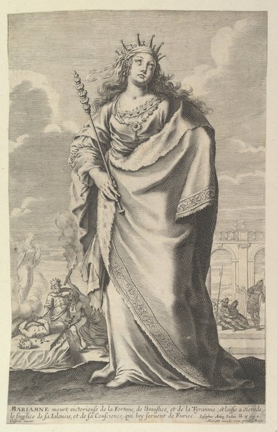 Marianne, 1647. Makers: Gilles Rousselet, Abraham Bosse door Gilles Rousselet and Abraham Bosse