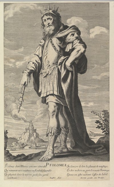 Ptolemaeus, ca. 1639-40. Makers: Gilles Rousselet, Abraham Bosse door Gilles Rousselet and Abraham Bosse