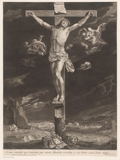Christus aan het kruis door Gilles Rousselet