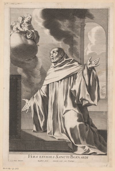 Heilige Bernard van Clairvaux door Gilles Rousselet