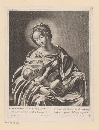 Maria met kind door Gilles Rousselet