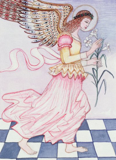 Engel met tijgerlelie, 1995 door Gillian Lawson