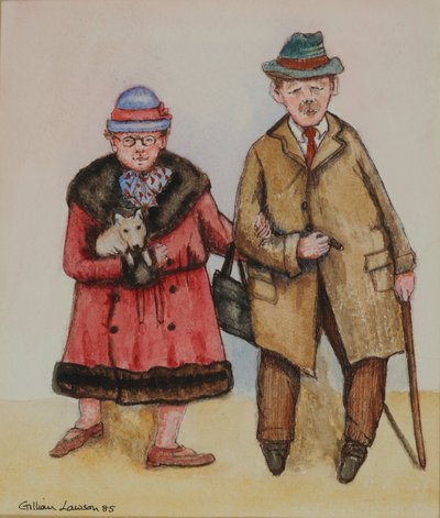 Oud Echtpaar, 1985 door Gillian Lawson
