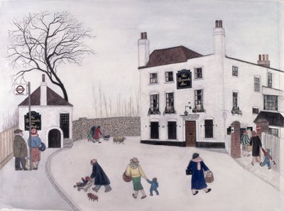 The Spaniards Inn door Gillian Lawson