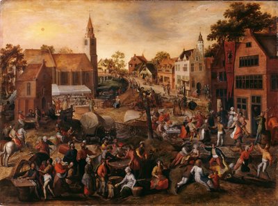 Dorpsfeest in Sint-Joris door Gillis Mostaert