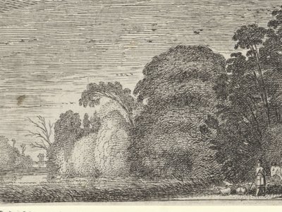 Herder en ruiter bij een bosrand door Gillis van Scheyndel (I) (possibly)