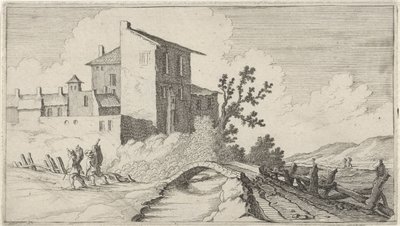 Brug voor ommuurde gebouwen door Gillis van Scheyndel (I)