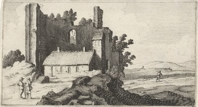 Kapel in een ruïne door Gillis van Scheyndel (I)
