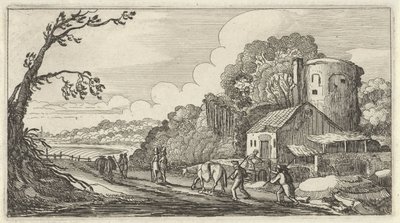 Landschap met reizigers door Gillis van Scheyndel (I)