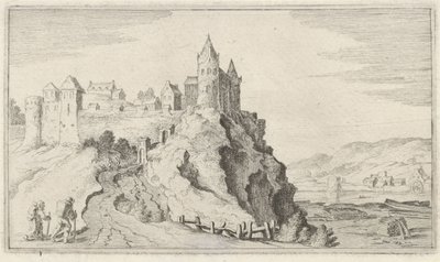 Vestingstad op een heuvel door Gillis van Scheyndel (I)