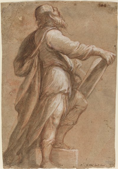 Een Heilige met een Boek door Gioacchino Assereto