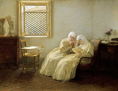 Romantiek in het klooster door Gioacchino Toma